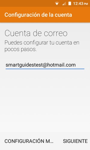 Introduzca su Dirección de correo electrónico y seleccione SIGUIENTE