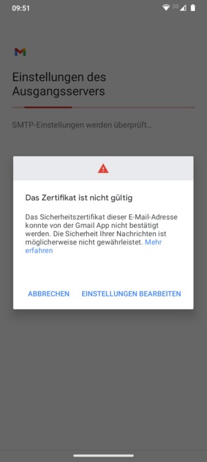 Wählen Sie EINSTELLUNGEN BEARBEITEN