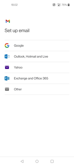 Select Outlook, Hotmail and Live