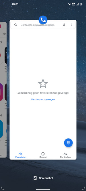 Veeg apps naar boven om ze te sluiten