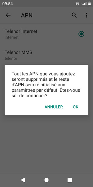 Sélectionnez OK