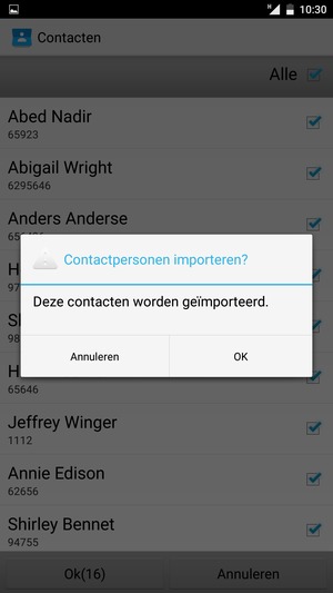 Selecteer OK