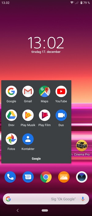 Vælg Gmail