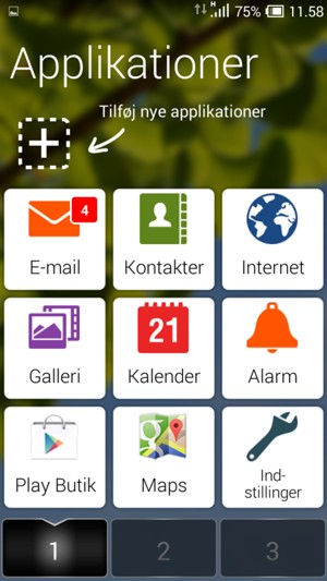 Vælg Indstillinger