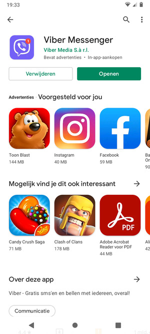 Selecteer Openen