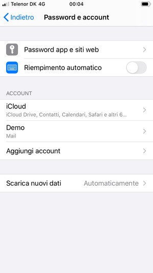 Il tuo account è pronto per l'uso