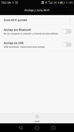 Seleccione Zona Wi-Fi portátil