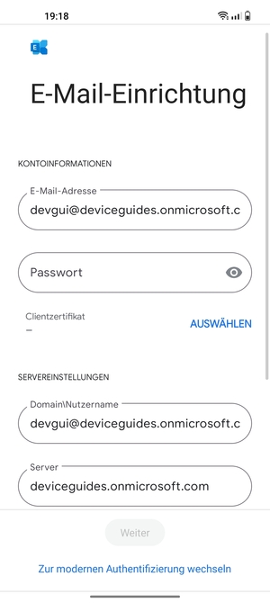Geben Sie Ihre Passwort ein