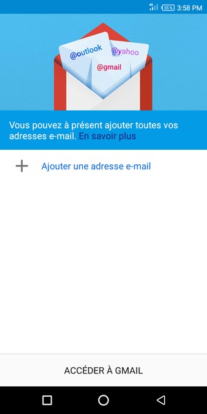 Sélectionnez Ajouter une adresse e-mail