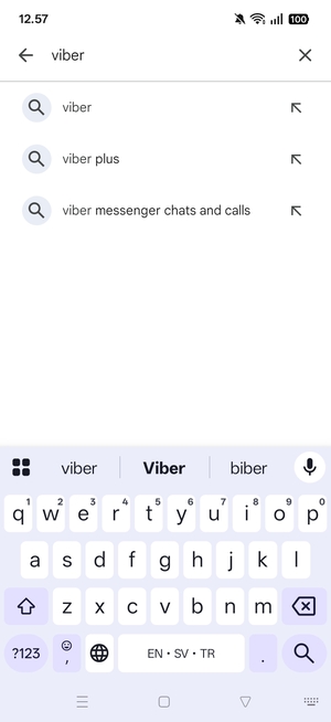 Enter the app name and select Search