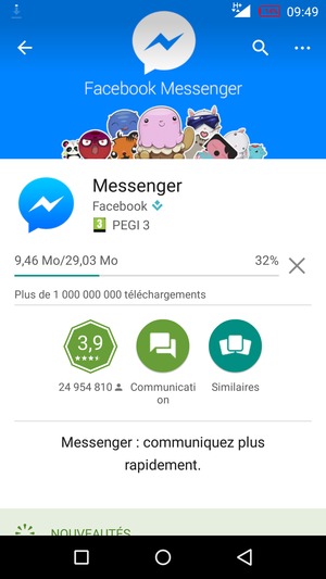 Veuillez attendre la fin de la procédure d'installation