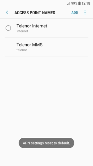 Select ADD