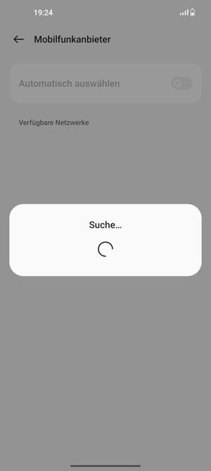 Warten Sie, bis die Suche abgeschlossen ist