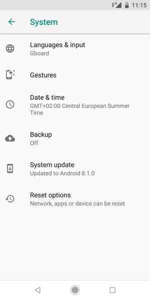 Select Backup