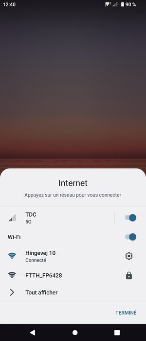 Désactiver le Wi-Fi