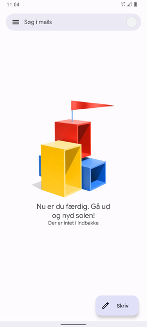 Din Gmail er klar til brug