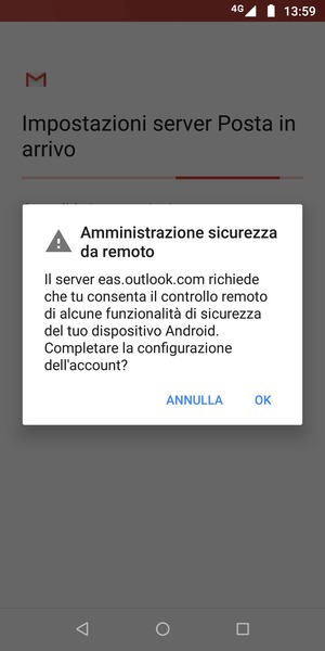 Seleziona OK
