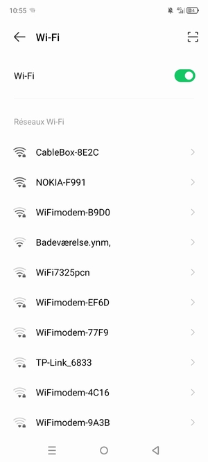 Sélectionnez le réseau sans fil auquel vous souhaitez vous connecter