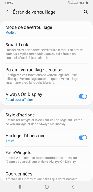 Votre téléphone est maintenant sécurisé par un écran de verrouillage