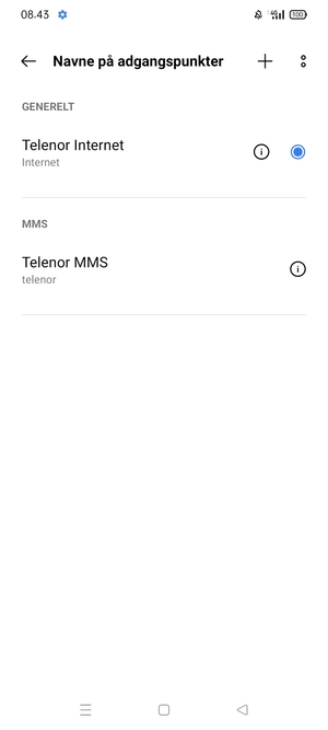 Vælg Menu-knappen