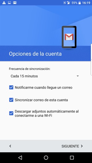 Seleccione SIGUIENTE