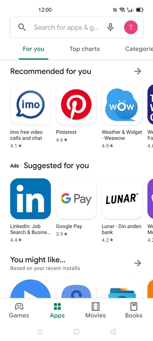 Select the Search bar