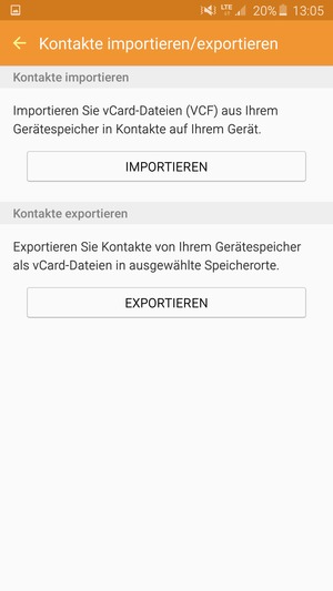 Wählen Sie IMPORTIEREN