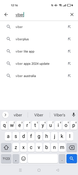Enter the app name and select Search