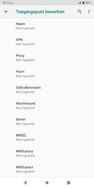 Voer internetgegevens in