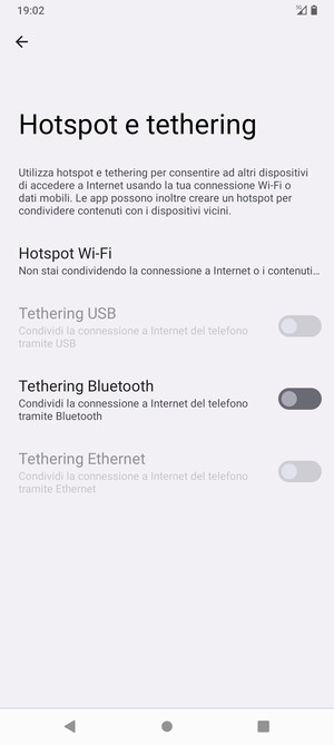 Seleziona Hotspot Wi-Fi