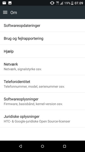 Vælg Softwareopdatering
