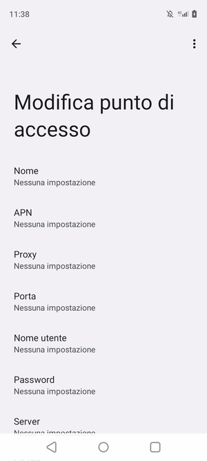 Inserisci informazioni MMS