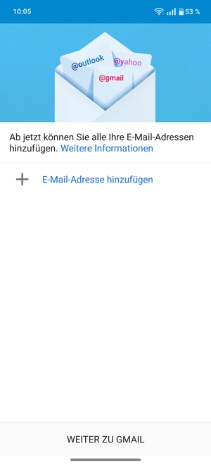 Wählen Sie E-Mail-Adresse hinzufügen
