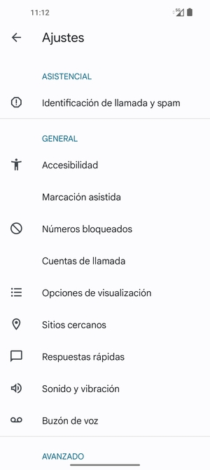 Seleccione Buzón de voz