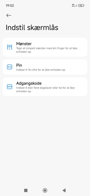 Vælg Mønster