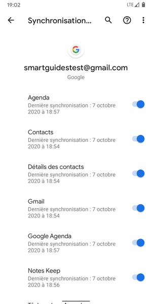 Sélectionnez le bouton du Menu