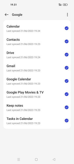 Select the Menu button