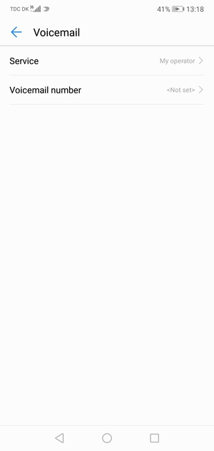 Select Voicemail number