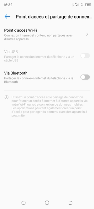 Sélectionnez Point d'accès Wi-Fi