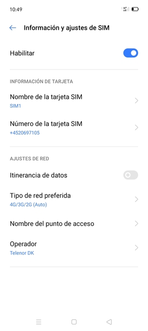 Seleccione Nombre del punto de acceso