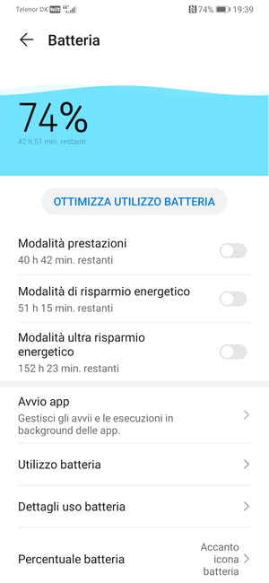 Attiva Modalità di risparmio energetico
