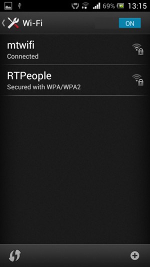 You are now connected to the Wi-Fi network