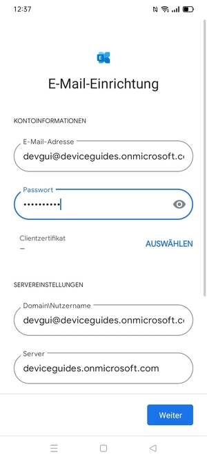 Geben Sie Ihre Passwort ein
