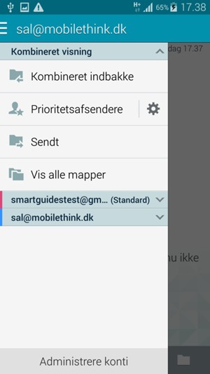 Din konto er klar til brug