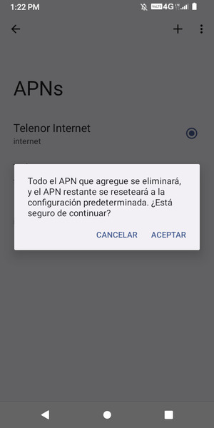 Seleccione ACEPTAR