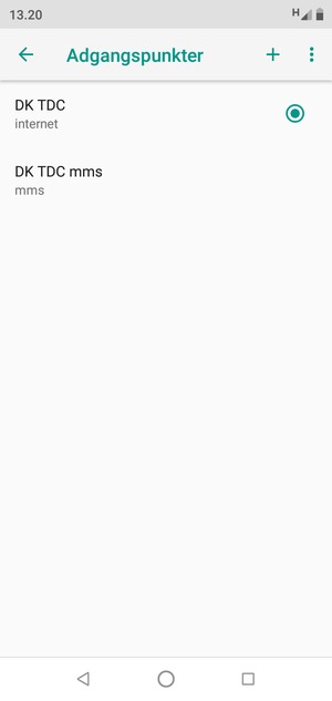 Din telefon er nu sat op til MMS