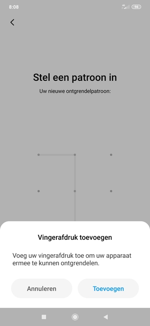 Selecteer Annuleren