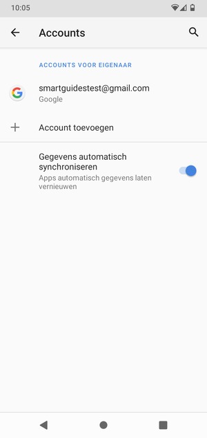 Selecteer uw Google-account