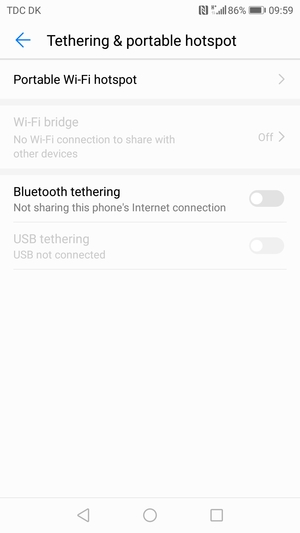 Select Portable Wi-Fi hotspot