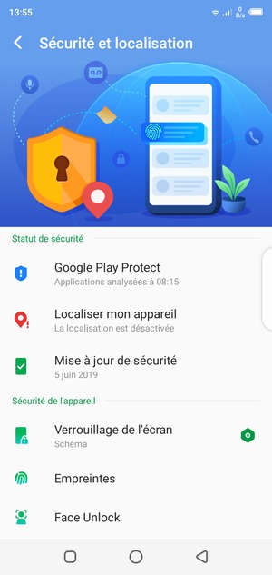 Votre téléphone est maintenant sécurisé par un écran de verrouillage